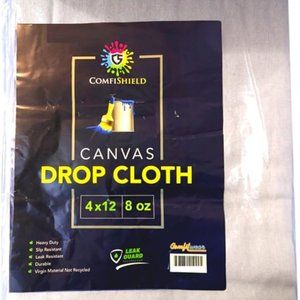 COMFITWEAR Heavy Duty Drop Cloth for Painting Slip (4 X 12)Floor Shield